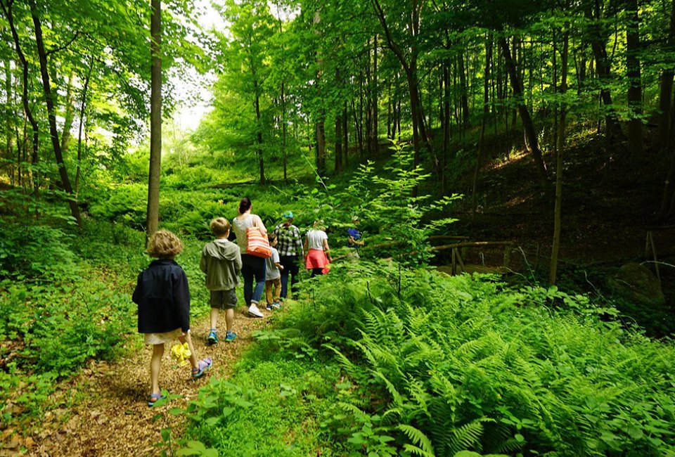 Boscobel House and Garden sits on 68 acres with dramatic views of the Hudson River, lush gardens, and a woodland trail. Photo courtesy of the estate