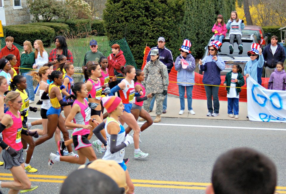 Viewing in Hopkinton, where it all begins. Photo by Susanna Bolle/Flickr  