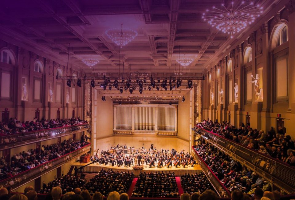 The world-famous Boston Pops came back to Symphony Hall for the annual Holiday Pops concerts.  Photo courtesy of Bso.org