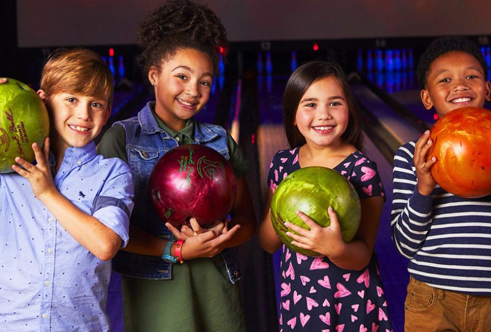 Bowl your way into 2020 with kids at Bowlmor Lanes, open on New Year's Day.