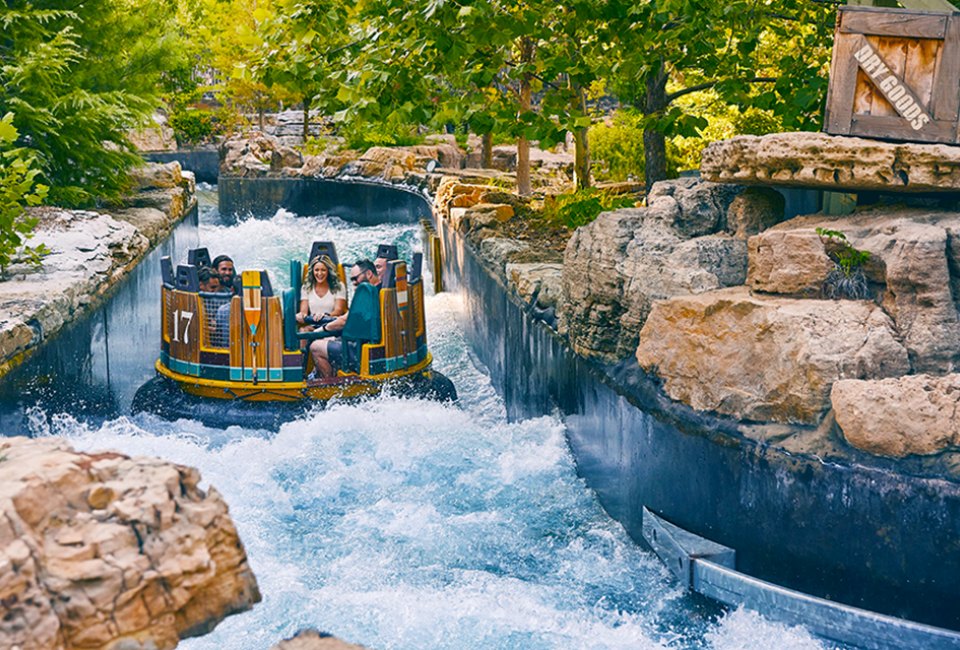 Take a family ride down Mystic River Falls Channel at Silver Dollar City. Photo courtesy of Silver Dollar City