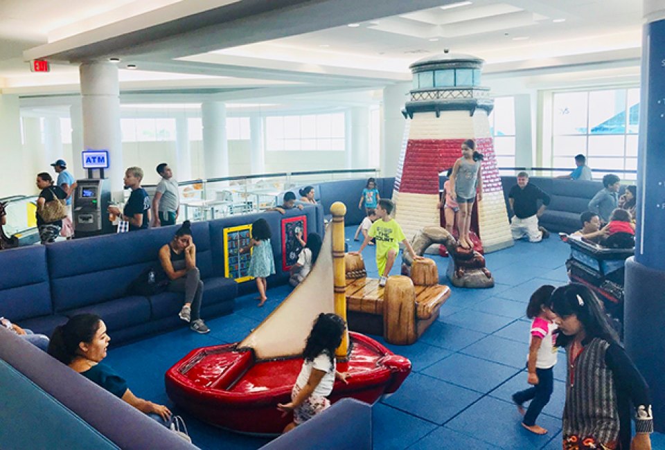 Find free fun for Long Island kids at the free play space at the Broadway Mall. Photo courtesy the mall