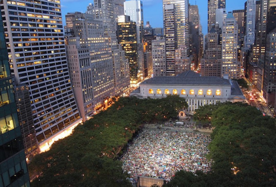 Bryant Park Movie Nights Mommy Poppins Things To Do in New York