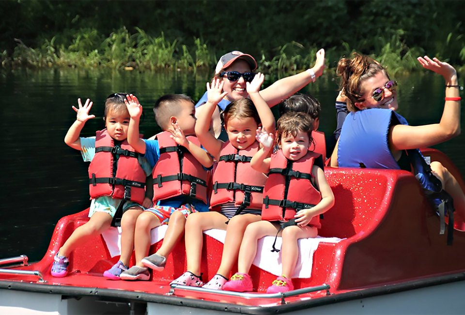 Buckley Day Camp offers door-to-door transportation to its Roslyn location from Nassau, Queens, and parts of Manhattan. Photo courtesy of the camp