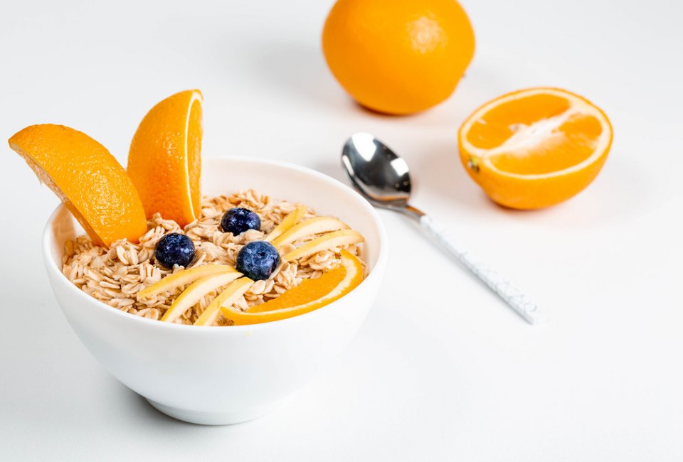 Easter Desserts, Easter Recipes, and Easter Brunch Ideas: Bunny Oatmeal Bowl