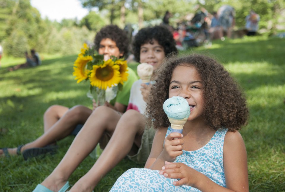 Buttonwood Farm serves up ice cream and sunflowers. Photo courtesy of Visit CT
