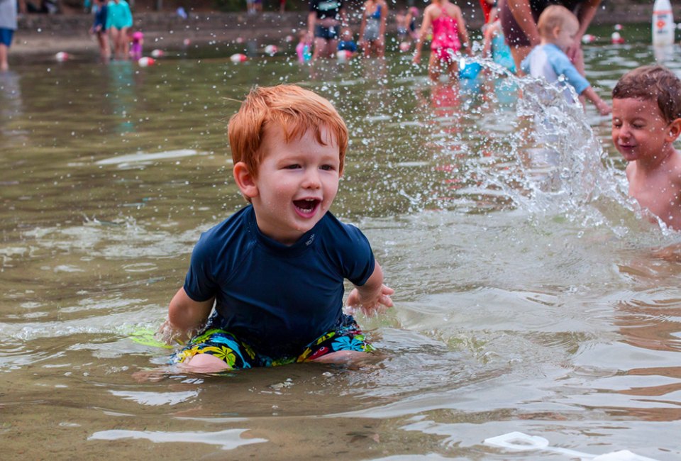 Even the littlest ones will love splashing at these swimming lakes near Boston.