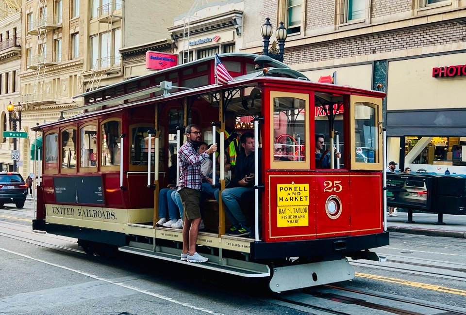 ​Riding a cable car is a must when in San Francisco! Photo by Gina Ragland