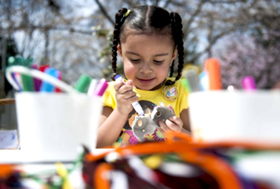 The Camden Children's Garden offers free admission for children under 2.