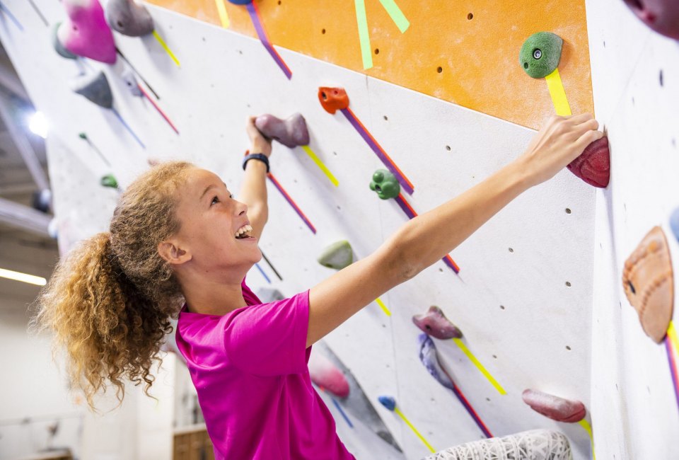 Have your kids climb the walls, literally. Photo courtesy of Philadelphia Rock Gym