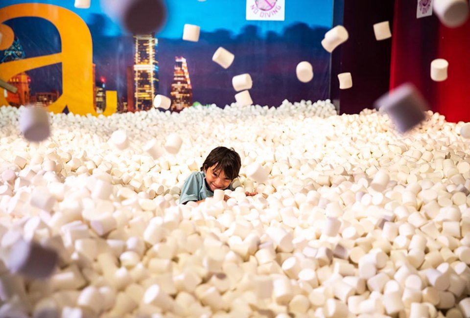 Playing with your food is an important rule at Candytopia.