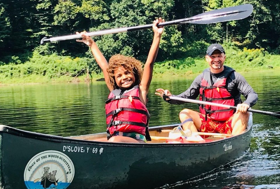 Canoe or swim in the many lakes and rivers in the Poconos. Photo courtesy of Pocono Mountains Visitors Bureau