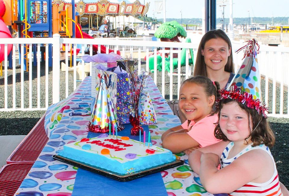 The carousel and playground at National Harbor are lots of fun for kids' birthday parties. Photo courtesy of Spirit Park 