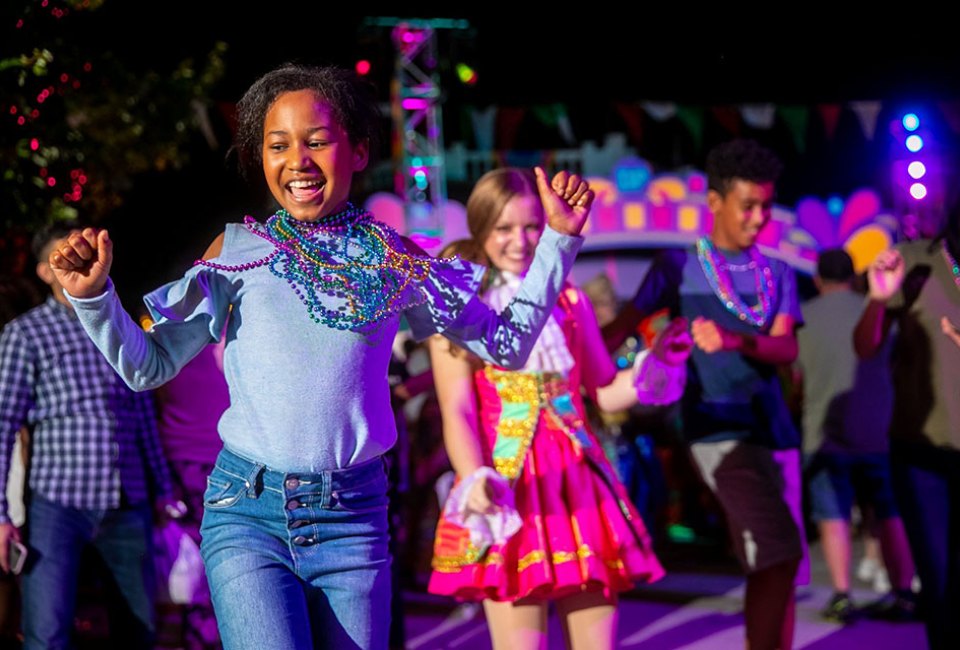 Experience the Spectacle of Color Parade at Grand Carnivale, Carowinds' newest celebration. Photo courtesy of Carowinds.
