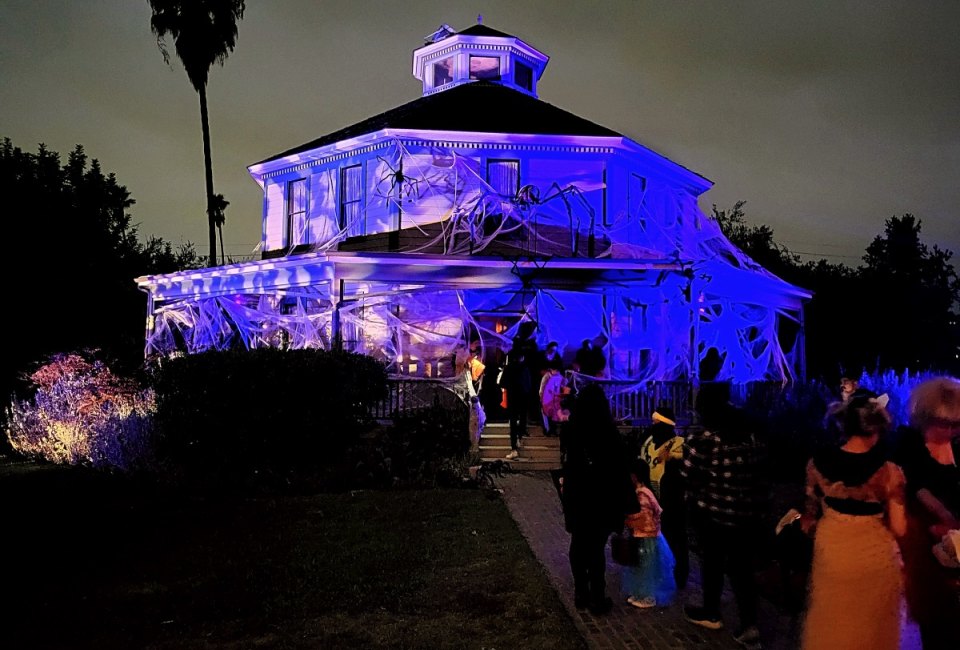 The Victorian-era buildings at Heritage Square are the perfect backdrop for a haunted trick-or-treat outing.