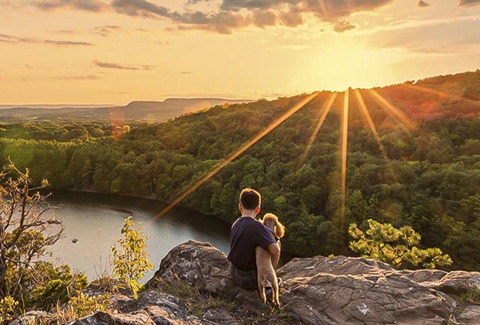 The view from the top is so sweet! Chauncey Peak photo courtesy of Visit CT. 