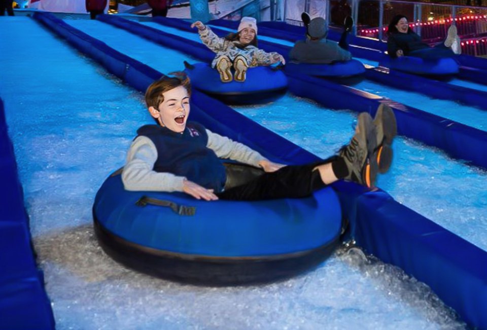 The Ice Slide at Light Up the Lake. Photo courtesy of the event.