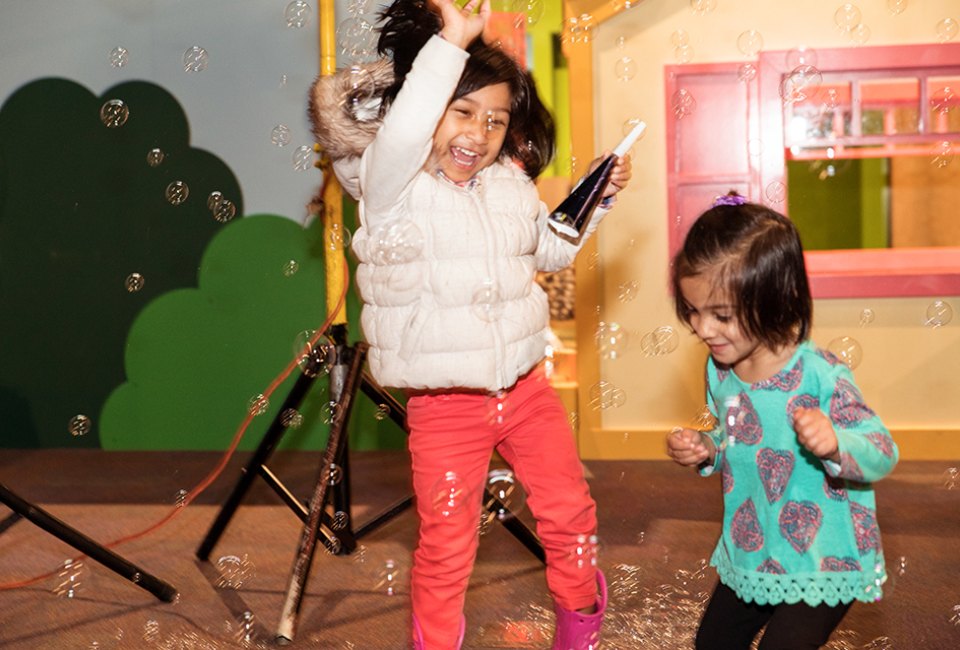 Kids and parents can party into 2025 at the daytime New Year's Bubble Bash at Children's Museum of Atlanta. Photo courtesy of the museum