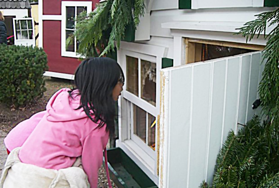 Take a peek inside the mini houses at Maplewood's Dickens Village. Photo courtesy of Maplewood Village 