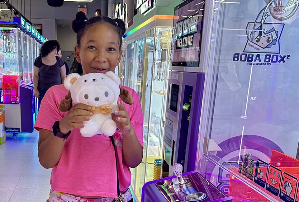 Whether you best the claw machines or not, everyone walks away a winner at Boba Box thanks to its drinks-and-treat packages. Photo by Jody Mercier