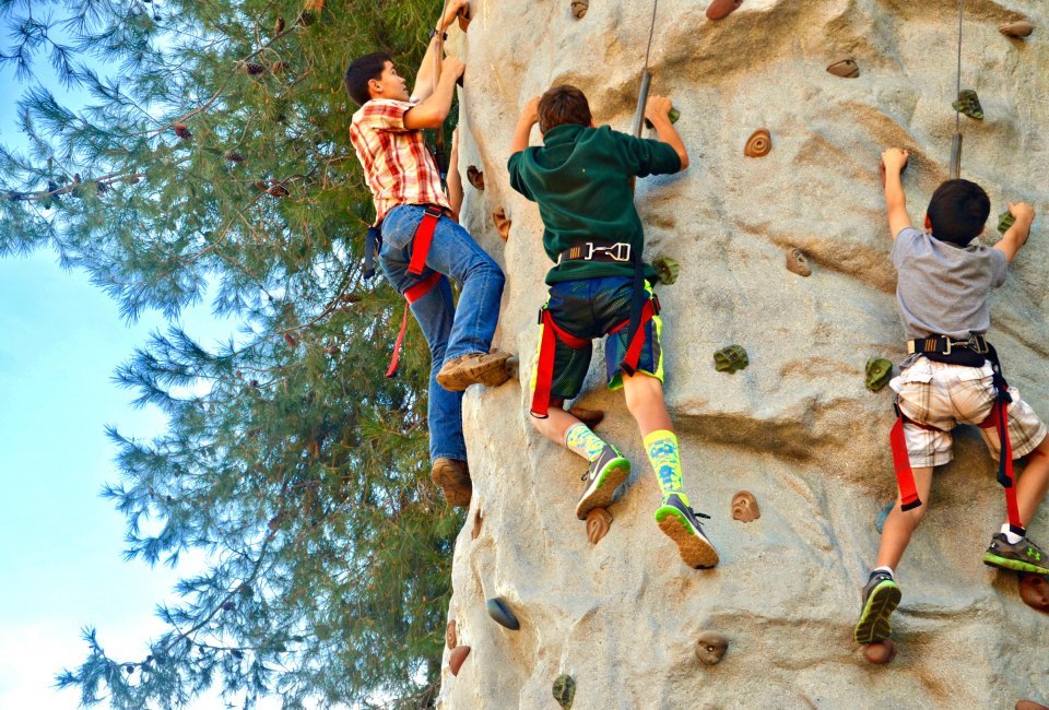 The rock climbing tower at Ventura Ranch is just one of the activities at KOA Ventura Ranch. Photo courtesy of the campground