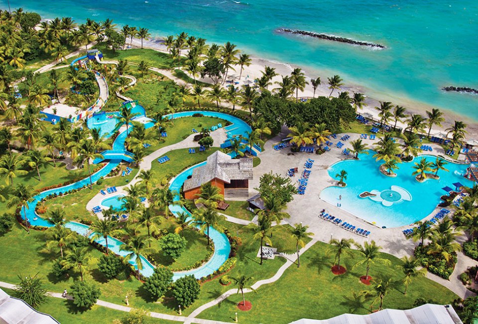 A water park, beach activities, and more await at Coconut Bay's all-inclusive resort in St. Lucia.