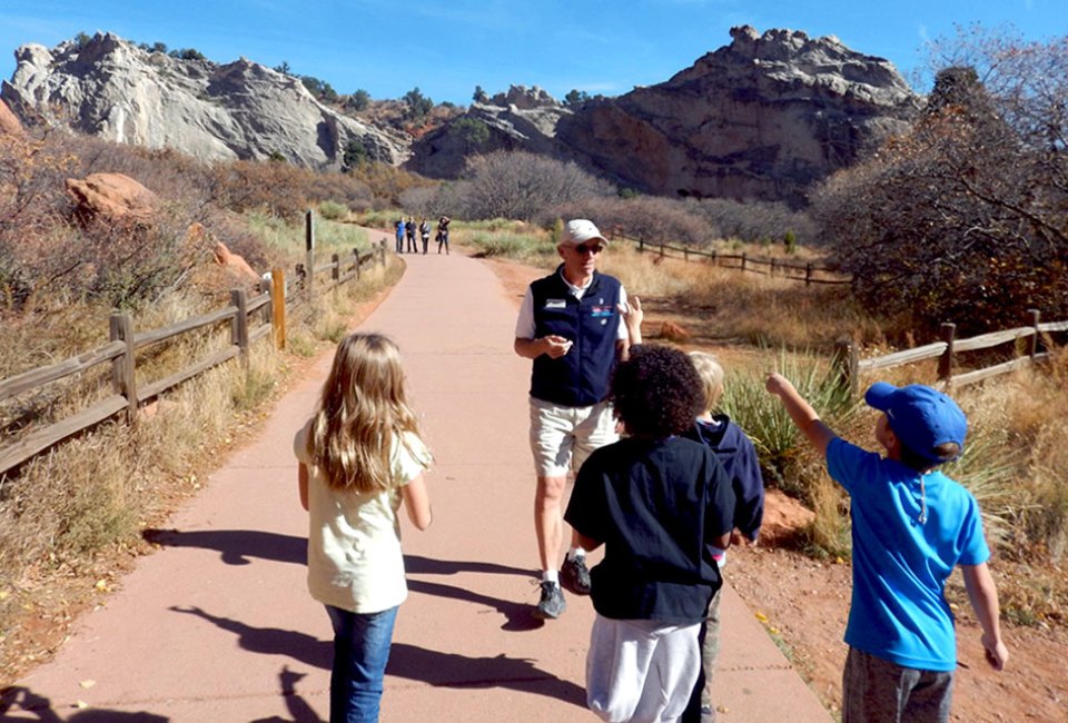 Be wowed by the majestic rock formations at Garden of the Gods. Photo courtesy of the nature center