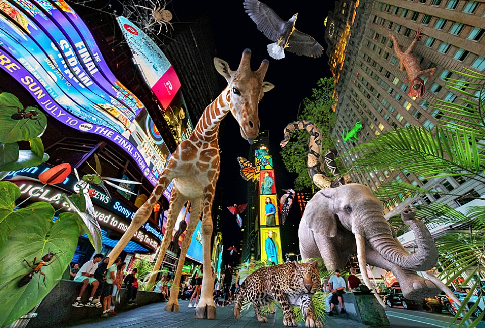 Concrete Jungle AR takes over Times Square with a FREE immersive AR installation for the month of August.