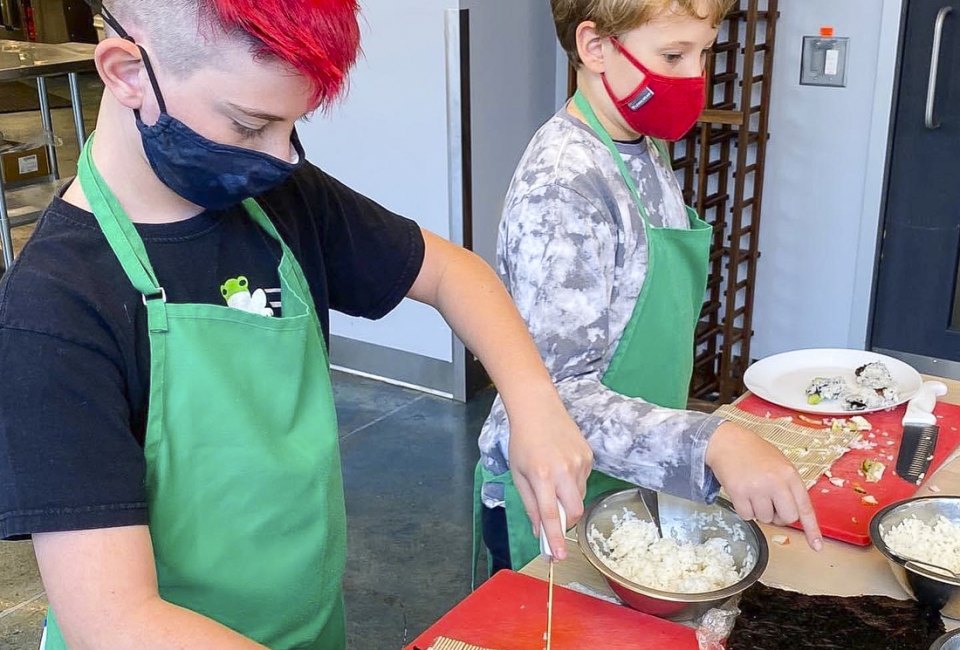 Kids will learn to follow a recipe at Cookology. Photo courtesy of Cookology