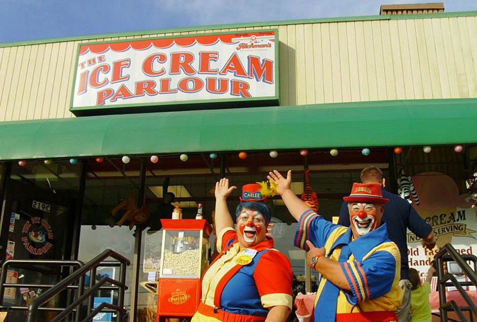 The circus-themed Ice Cream Parlour in Cherry Hill delights customers near and far with its frozen treats. Photo courtesy of the venue
