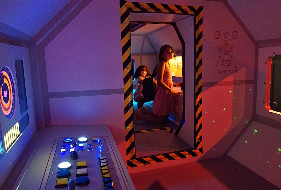 Interior of the space station at Cosmic CAMP