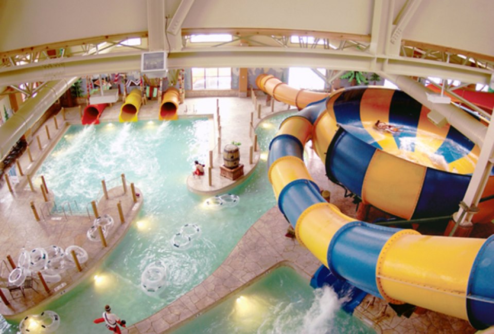 Great Wolf's indoor water park draws kids of all ages to its slides and recent renovations mean its added seven new slides to its collection..