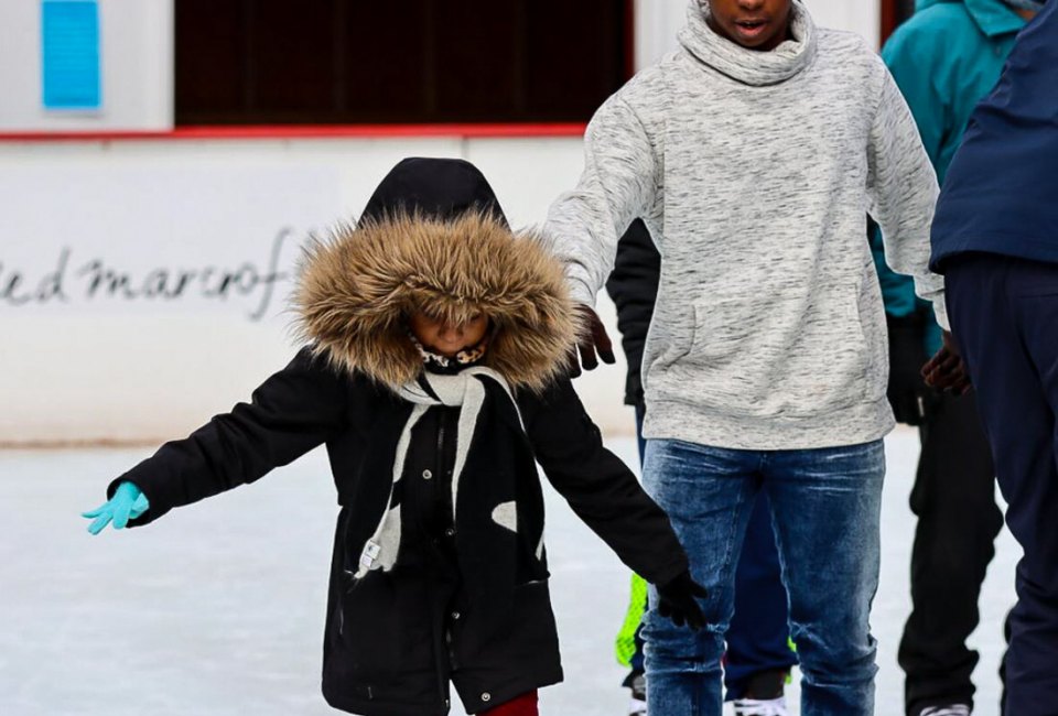 Ice skating is a great family activity on Christmas Day or Christmas Eve. Photo courtesy of Winterfesthartford.com