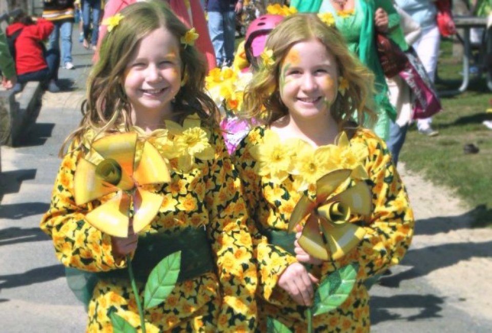 Nantucket's Daffodil Festival is one of many spring celebrations around Massachusetts.