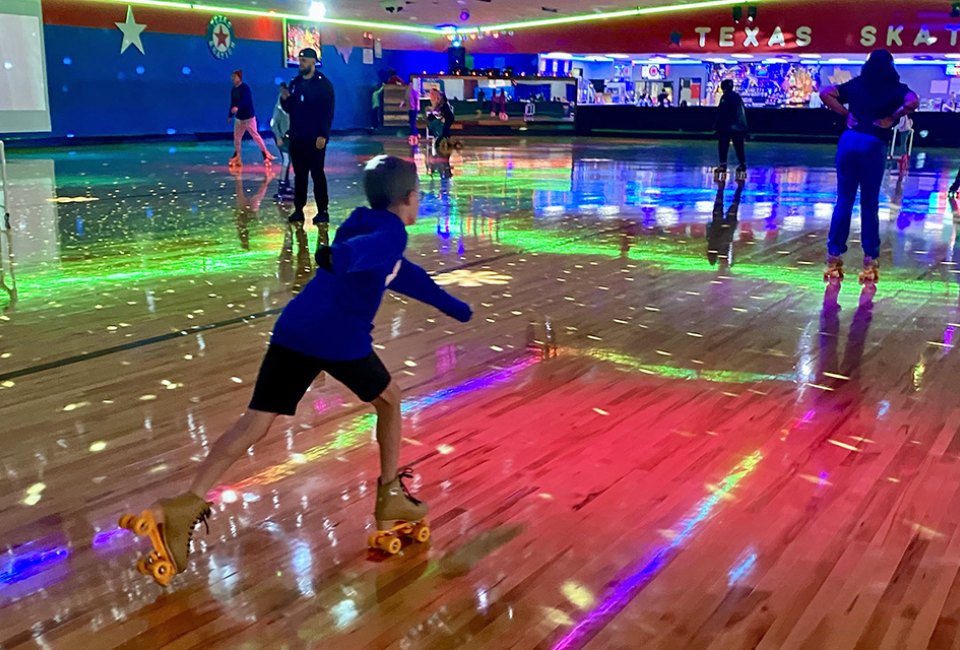 You can count on Texas Skatium for a fabulous indoor birthday party! Photo by Gabby Cullen