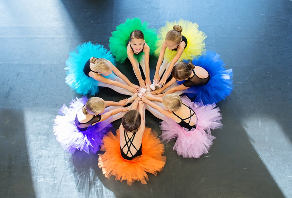 Dance classes for kids in Orlando, like the ones at Dance 360 Orlando, promote skill and friendship. Photo courtesy Dance 360 Orlando & Simply Shelby Photography