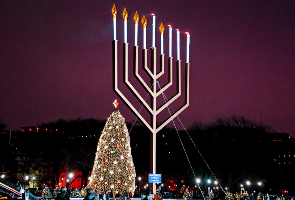 See the lighting of the National Menorah on The Ellipse. Photo by Adam Fagan via Flickr 2.0