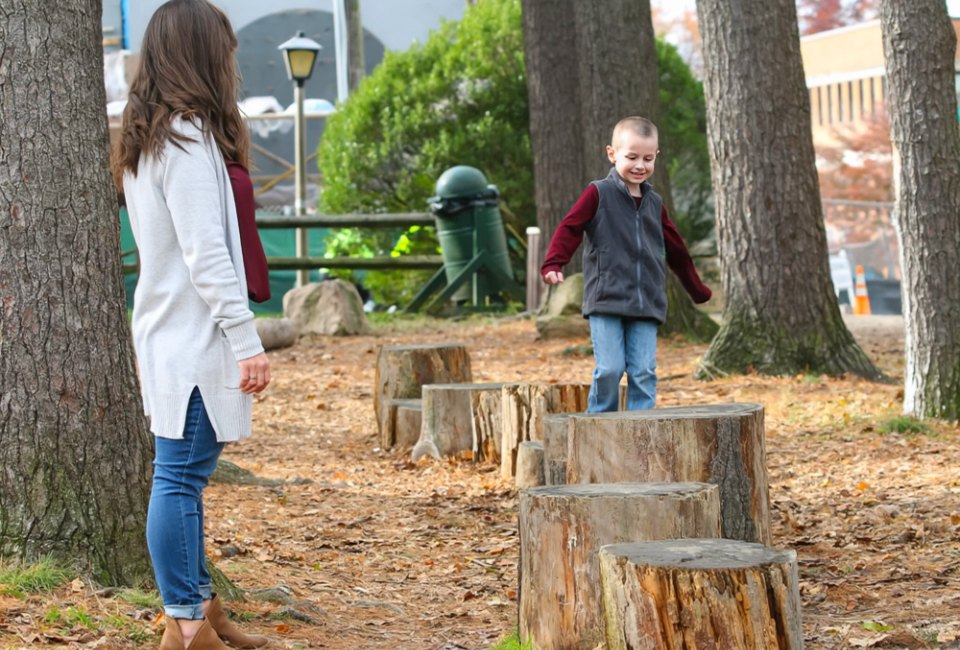 Cherry Hill Park has lots of fun places for kids to explore. Photo courtesy of author Jess Goodwin