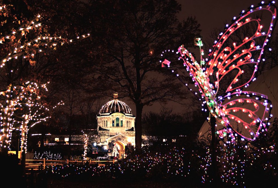 Spectacular holiday lights will shine again at the Bronx Zoo. Photo by Dennis Demello