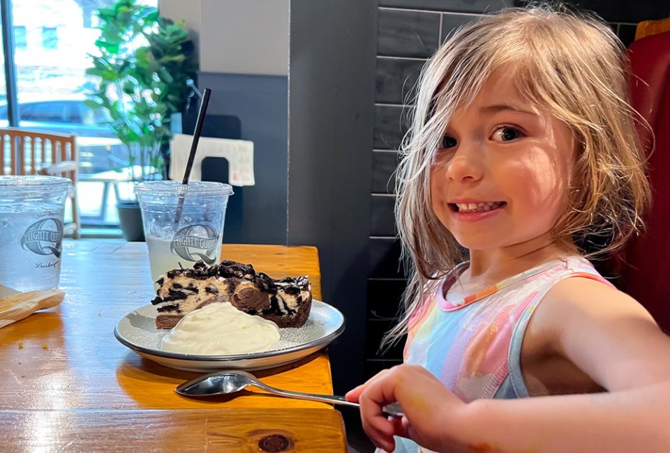 New York City Restaurants and Cafés Now Open in Fairfield County These CT spots offer fun, trendy food for families, like Oreo Pie for dessert at Mighty Quinns! Photo by author Kelly Patino