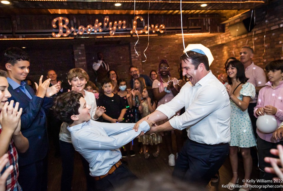 A synagogue-turned event space, Boerum Hill's Deity is a lovely bat mitzvah venue in New York City. Photo by Kelly Williams