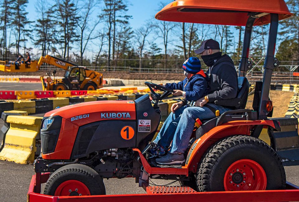 Diggerland USA provides an all-ages, family-fun experience driving, riding and operating real construction machines. Photo courtesy of Diggerland USA
