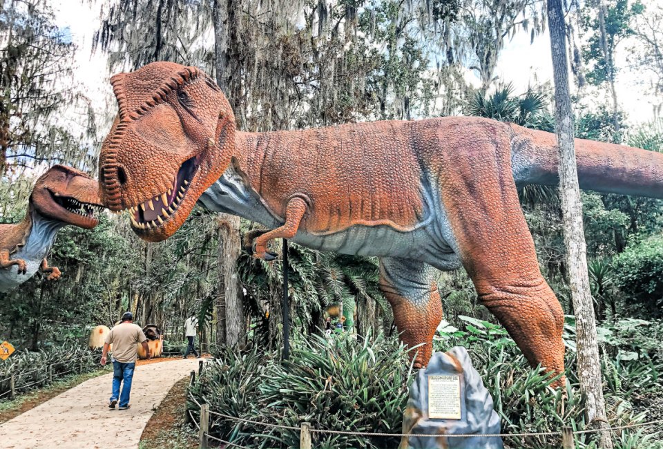 Meet the life-size dinosaurs at Dinosaur World Florida!