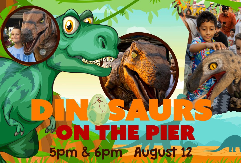 Dinosaurs on the Pier