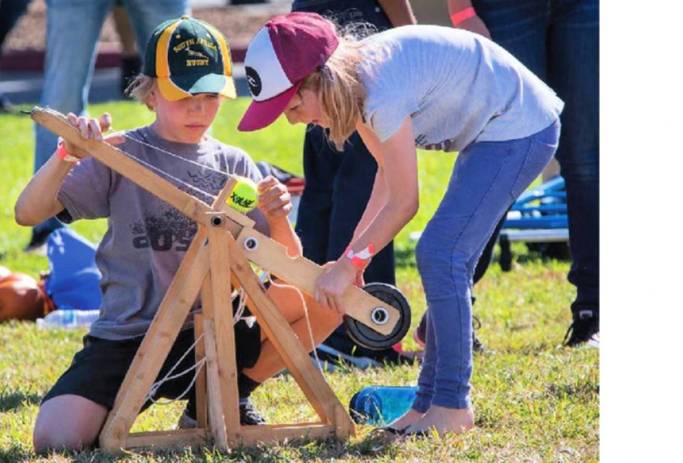 Pumpkin Launch. Photo courtesy of Discovery Cube