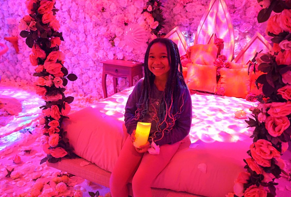 See Isabella's flower-filled wonderland in real-life at the new Disney Encanto x CAMP experience at the Flatiron location. 