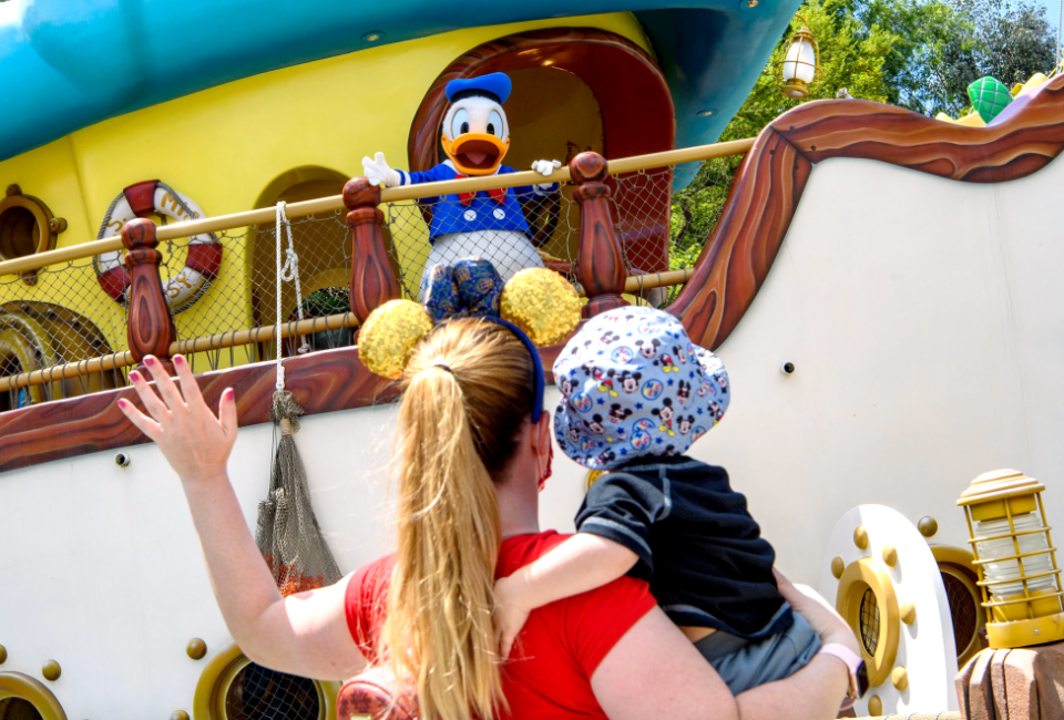 Say hi to Donald! Photo by Richard Harbaugh, courtesy of the Disneyland Resort