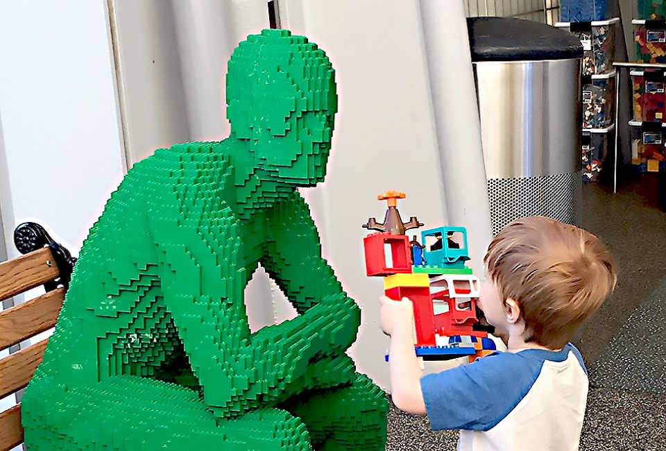 See the new exhibit The Art of the Brick at the New York Hall of Science. Photo by Drew Kristofik