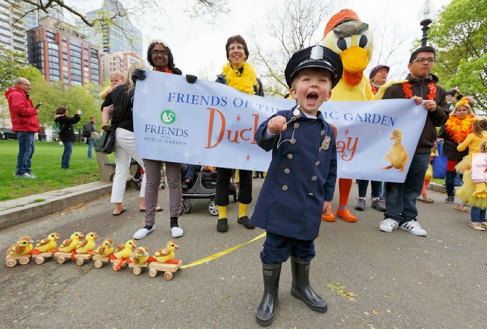 Make Way for the Duckling Day Parade in Boston! Photo by Michael Dwyer courtesy of Friends of the Public Garden