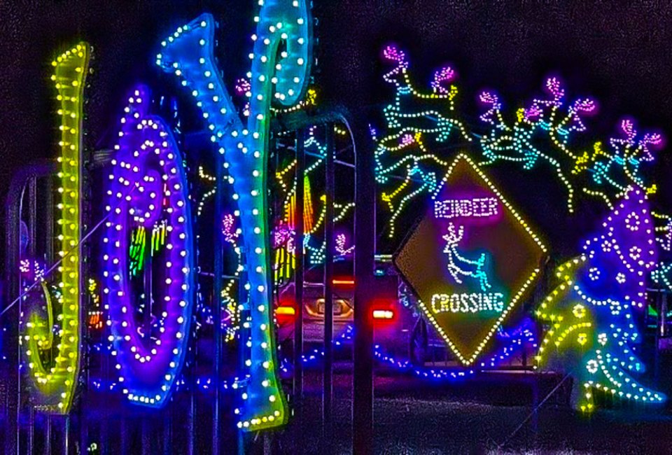 These fun things to do with kids over Christmas vacation in CT will have you feeling the joy! Photo courtesy of Hebron Lights in Motion